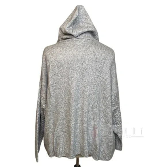 NWT St. John's Bay Womens Plus Hooded Long Sleeve Pullover Sweater - Picture 2 of 9